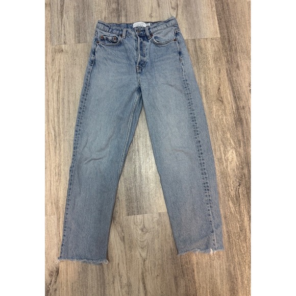 & Other Stories Stockholm Atelier Jeans Womens Size 24 Light Wash Denim - Picture 2 of 7